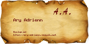Ary Adrienn névjegykártya