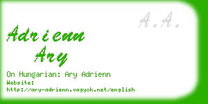 adrienn ary business card